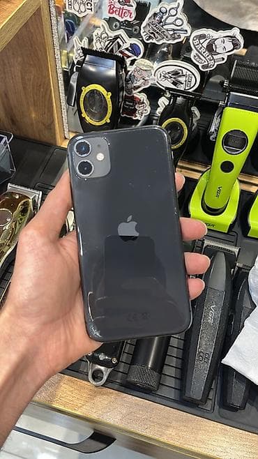 apple iphone 11: IPhone 11, 64 GB, Qara, Face ID — 2