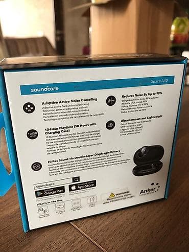 iphone nausnik qiymeti: Simsiz (Bluetooth) Qulaqcıqlar, Anker, rəng - Qara — 2