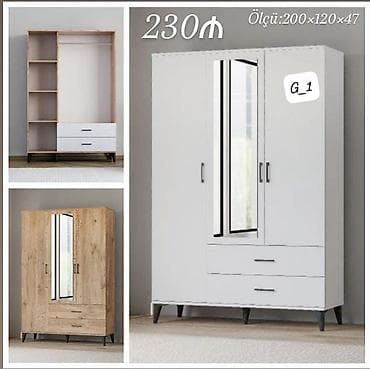 iskaflar: G_1 model şkaf - Ölçü: 200 × 120 × 47 sm - Qiymət: 230 ₼ - 3 qapılı — 1