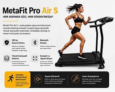 İdman və istirahət: Kateqoriya: İdman alətləri Məhsul: MetaFit Pro Air S Qaçış Aparatı — 2