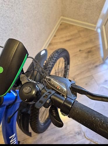velosiped trinx: Qremin dağ velosipedi - Rəng: mavi-göy çərçivə, ağ ön amortizator — 7
