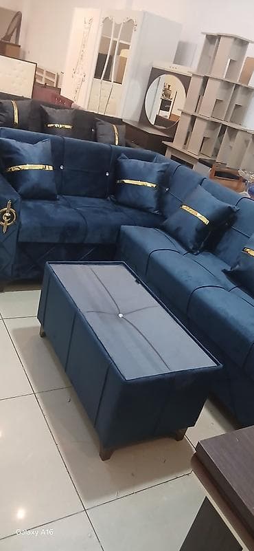 dekor: Künc divan, Qonaq otağı üçün, Açılmayan — 3