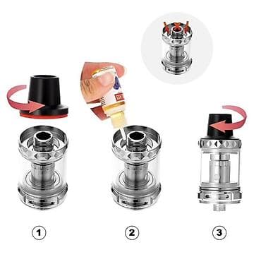 acki sekilleri: Üzərində 3 ədəd yağ hədiyyə Trosetry 100W Elektron Siqaret (Vape) — 3