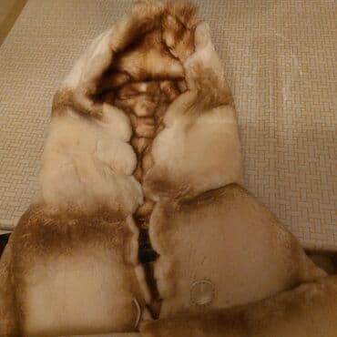 шуба: Натуральная норковая оригинальная шуба с раскошным капюшоном — 3