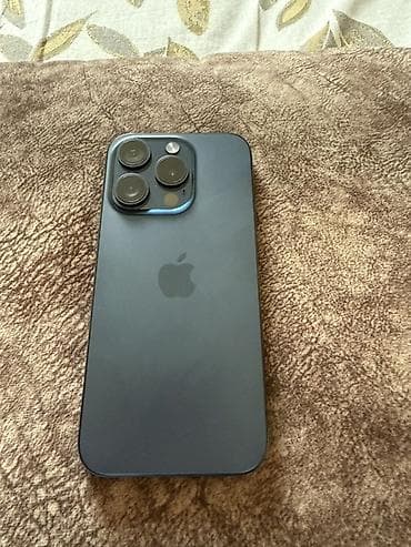 telfon samsuq: IPhone 15 Pro, Blue Titanium, Face ID — 1