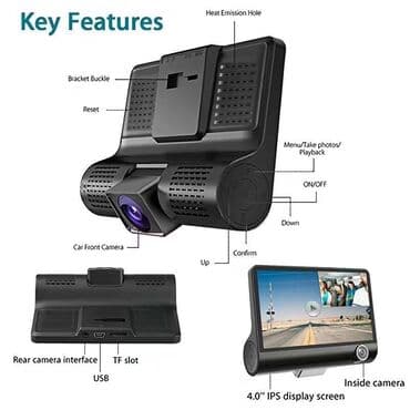 андроид мониторы prado: Videoqeydiyyatçı. 🔹 1080p ön kamera + 480p salon və arxa kamera – üçlü — 2