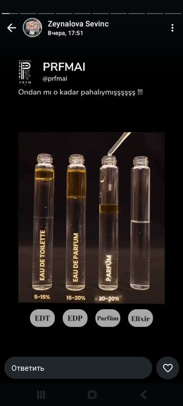 keto genetic qiymeti: PRFMAI – konsentrat ətir kateqoriyaları Məhsul: Qoxu yağının — 1