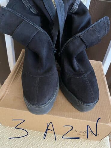 qara mokasinlər: Ölçü: 37, rəng - Qara, İşlənmiş — 10