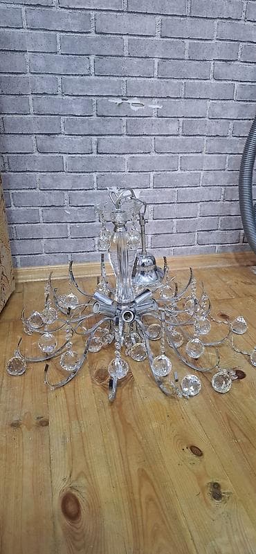 Çılçıraq, 6 lampa, Şüşə