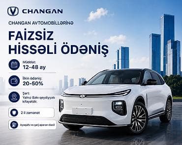 avto 444: CHANGAN avtomobillərinə faizsiz hissəli ödəniş - Müddət: 12–48 ay - — 1