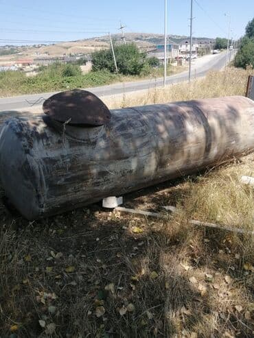 Metal silindrik çən - Material: qalın divarlı metal/pozak (sənaye