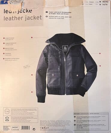 Toy paltarları və aksesuarları: Dəri kurtka, S, M, L — 2