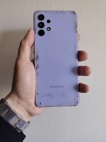 samsung s6 tablet: Samsung Galaxy A32, 128 GB, rəng - Mavi, İki sim kartlı, Face ID, Barmaq izi — 3