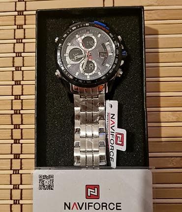 qizil brasletler: Yeni, Qol saatı, NaviForce, rəng - Qara — 6