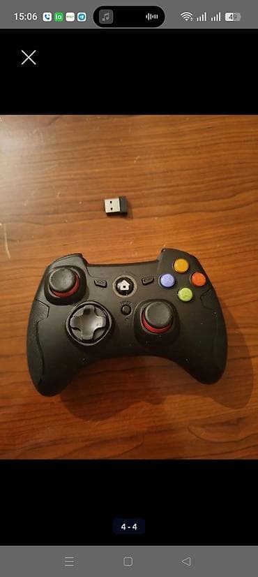xbox 360 pult: Simsiz oyun joystick-i + USB nano qəbuledici - 2.4 GHz simsiz — 2