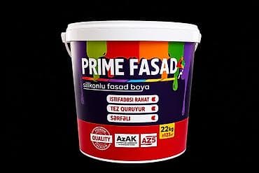 Silikonlu Fasad üçün boya, 22 kq, rəng - Ağ, Suya davamlı