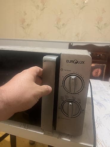 aeg pec: Mikrodalğalı soba Eurolux, Ayrıca dayanan, Mikrodalğalar ilə, rəng - Boz, İşlənmiş — 4