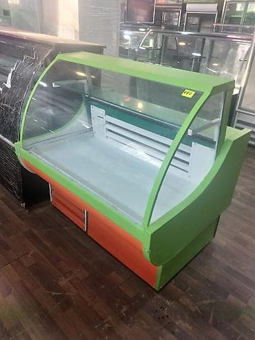 Soyuduculu vitrin (şirniyyat/ət/süd məhsulları üçün) - Ön və yan