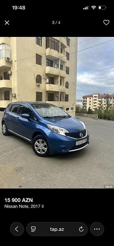 Nissan Note, 2017 il Qiymət: 15 900 AZN Mühərrik və ötürmə: - — 4
