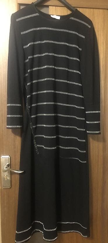 Qadın geyimi – 38,40,42 olchuye qeder,qara rəngli uzun don - Model