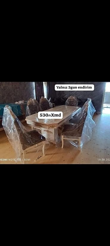 stolustu saatlar: Qonaq otağı üçün, Yeni, 6 stul — 1