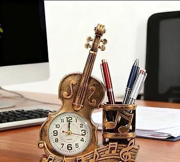 Ручки: • SİFARİŞLƏ GƏTİRİLİR 🛍️ •. Skripka dizaynlı kvars stolüstü — 1