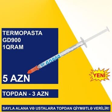 Termopasta "GD900 1qram" SAYLA ALANA VƏ USTALARA TOPDAN QİYMƏTLƏ lalafo.az -da Termopasta "GD900 1qram" SAYLA ALANA VƏ USTALARA TOPDAN QİYMƏTLƏ