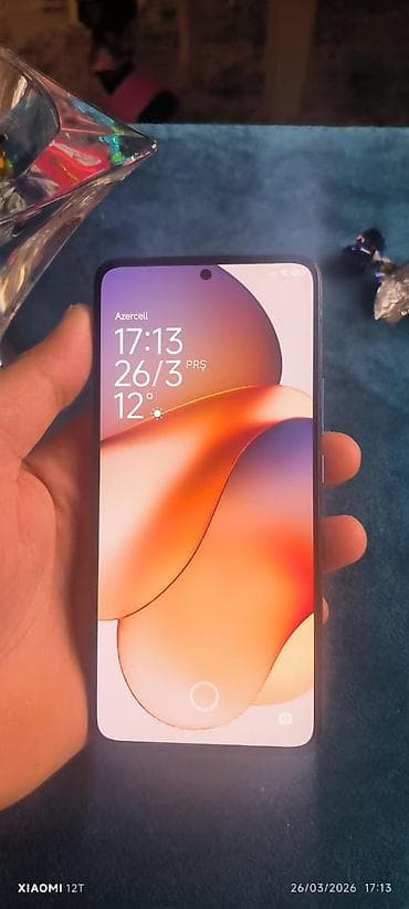 kreditle telefonlar: Xiaomi 12T, цвет - Голубой, 
 Битый — 2
