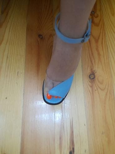 Женская обувь: Merlin Shoes qadın sandaleti - Rəng: açıq mavi (baby blue) - Model — 10