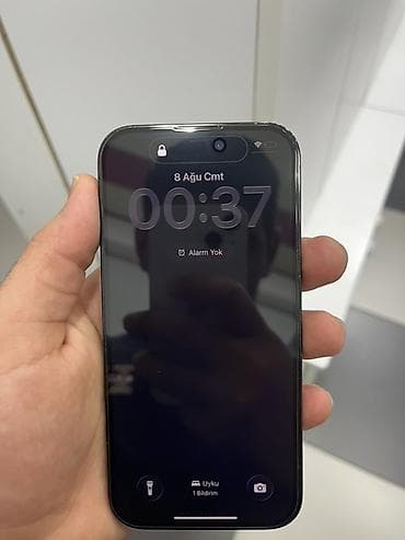 apple imac: IPhone 14 Pro, 128 GB, Qara, Simsiz şarj, Face ID — 4