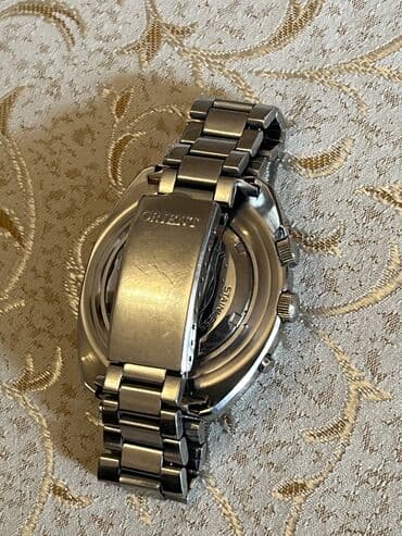 qizil tek qas uzukler ve qiymetleri: Qol saatı, Orient, rəng - Gümüşü — 5