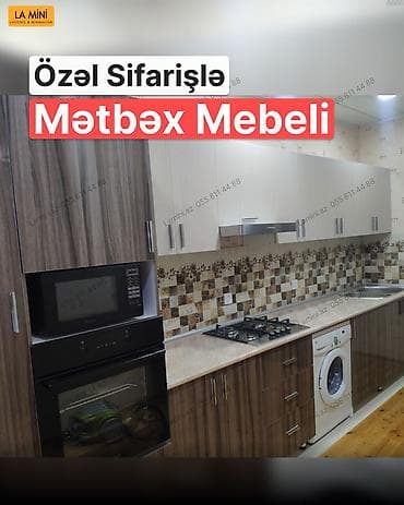 laminant: Sifarişlə mətbəx dəsti, Özü çəkən petlələr, Teksturalı laminat, Kredit yoxdur — 1