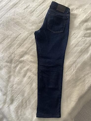 first class: ALİNYILDIZ Classics kişi cins şalvarı - Rəng: tünd mavi (indigo) - — 2