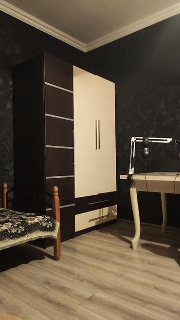 İşlənmiş, 3 qapılı, Siyirməli, Qəhvəyi, Taxta, Açılan, Düz dolab