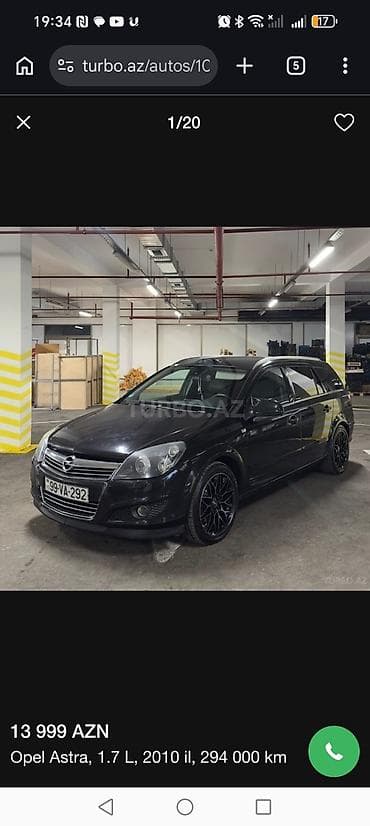 ucuz avto: Opel Astra: 1.7 l | 2010 il Universal — 3