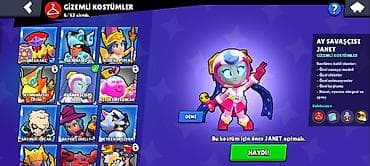 lom qızıl satışı: Brawl Stars hesabı - Kupa: 34 199 (Kupa Yolu II nişanı görünür) - — 7