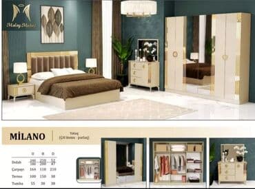 moydadır modelleri: İkinəfərlik çarpayı, Komod, Dolab, 2 tumba, Rusiya, Yeni — 8