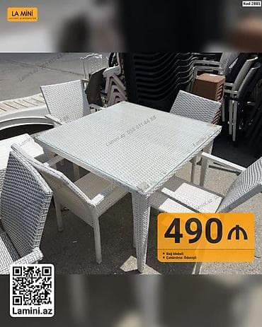 Bağ üçün stol-stul dəsti - Material: süni rattan/rotang toxunuşlu lalafo.az -da Bağ üçün stol-stul dəsti - Material: süni rattan/rotang toxunuşlu