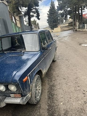 Avtomobil alışı: VAZ 2106, mavi rəng, sedan kuzov. - Salon: qara rəngli oturacaqlar — 3