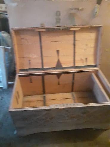 sandık: Taxta sandıq / çamadan - Material: tam ağac (daxili hissələr təbii — 2