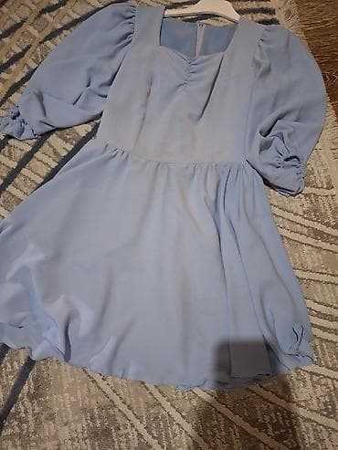 Son zeng üçün S beden - Yumşaq, axıcı parçadan A-kəsim ətək - Ön