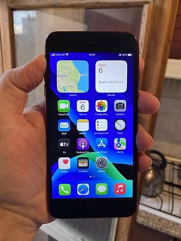iphone 8 barter var: IPhone 8 Plus, 64 GB, Qırmızı, Simsiz şarj — 2