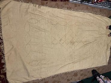 Покрывала: Для кровати Б/у С ворсом цвет - Бежевый Покрывало, Бесплатная доставка, Платная доставка — 4