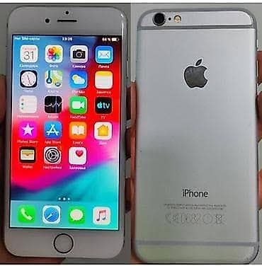 ayfon ekran şəkilləri: IPhone 6, Gümüşü, Barmaq izi — 1