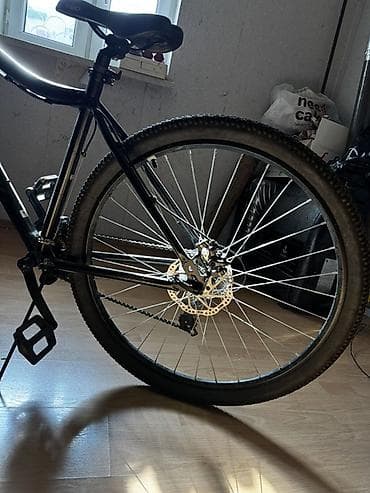 velosped 29: Dağ/şossi tipli universal velosiped - Rəng: qara - Çərçivə: metal — 2