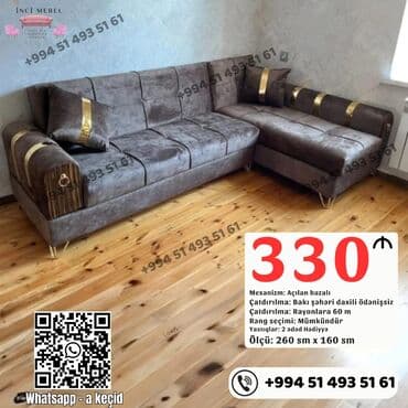 künc divan mətbəx: Künc divan, Yeni, Açılan, Bazalı, Parça, Ünvana pulsuz çatdırılma — 1