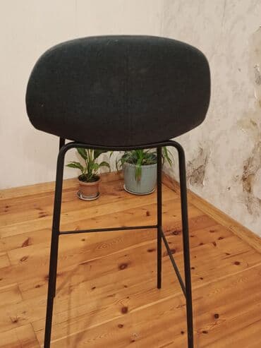sdullar: Bar taburesi / hündür stul - Minimalist dizaynlı, qaraya çalan tünd — 3