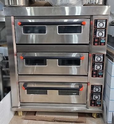 Restoran, kafe avadanlığı: Elektrik soba, Şirniyyət üçün, Pizza, 3 mərtəbəli, Yeni — 7