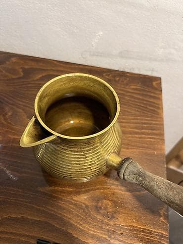 İşlənmiş, rəng - Qızılı, Qəhvədan, Turka, 0,3 bucket volume l