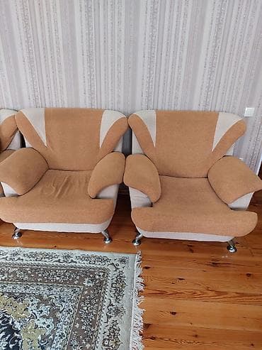 sisme kreslo: Klassik divan, 2 kreslo — 3